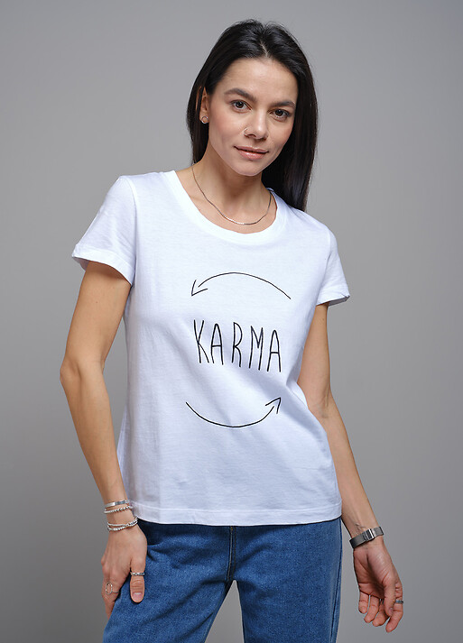 Женская футболка Карма (103104) фото 1