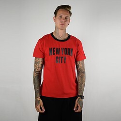 Футболка мужская NEW-YORK CITY, красный