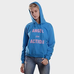 Худі жіноча ANGEL IN ACTION небесно-блакитний