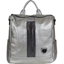 Сумка-рюкзак жіноча срібло