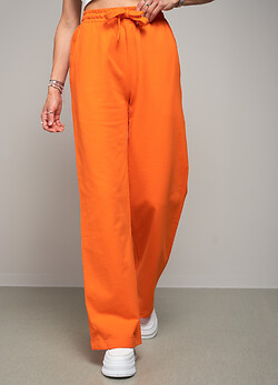 Оранжевые женские спортивные брюки