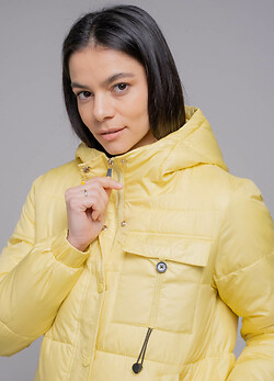 Куртка женская деми желтая