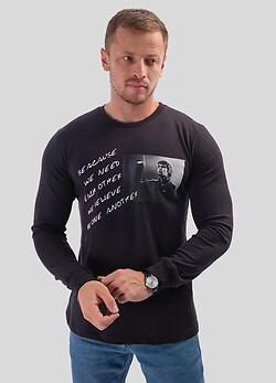 Лонгслів чоловічий чорний