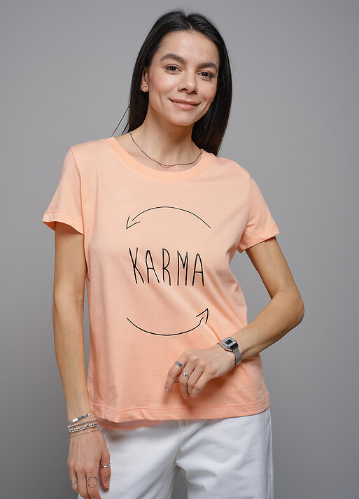 Женская футболка Карма (103102) фото 1