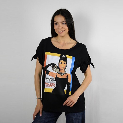 Жіноча футболка TIFFANI-ALISE, чорний (101171) фото 1