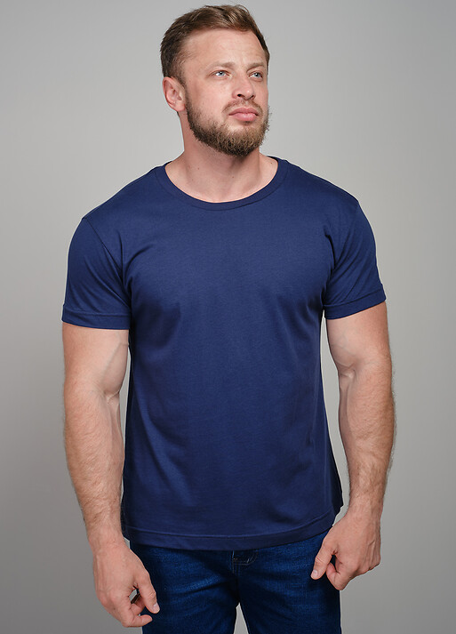 Синя базова футболка (103211) фото 1