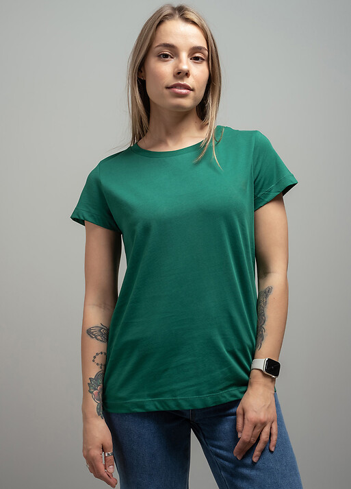 Зеленая базовая футболка (103233) фото 1
