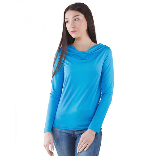 Блуза женская приталенного кроя Голубой (802450) фото 1
