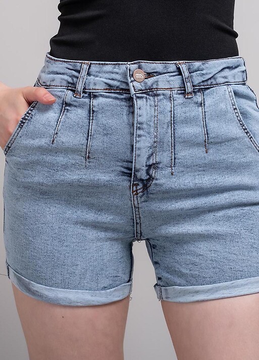 Шорти жіночі джинсові блакитні (200496) фото 1