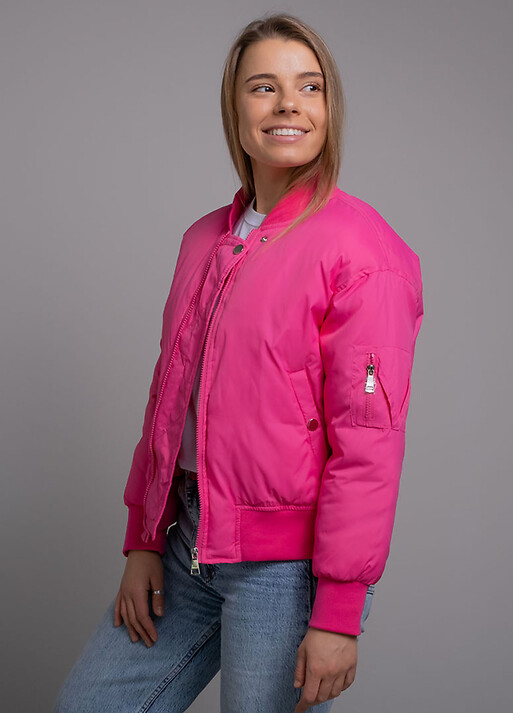 Куртка жіноча демі малинова (338901) фото 1