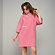 Платье футболка розовое (103145) фото 1