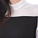 Боди женское черного цвета с белым кружевным верхом и длинными рукавами (802352) фото 2