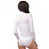 Боди женское кружевное белого цвета с длинными рукавами (802354) фото 2