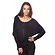 Блуза жіноча з довгим рукавом чорна (802376) фото 1