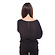 Блуза жіноча з довгим рукавом чорна (802376) фото 2