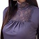 Блуза женская с кружевной горловиной (802477) фото 3
