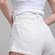 Шорты женские джинсовые белые (200483) фото 4