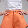 Шорти жіночі джинсові помаранчеві (200485) фото 1