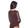 Боди женское коричневого цвета с длинными полупрозрачными рукавами (803490) фото 2