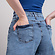 Шорты женские джинсовые синие (200497) фото 3