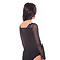 Боди женское черного цвета с прозрачными длинными рукавами (803509) фото 2