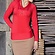 Блуза женская приталенного кроя Красный (803530) фото 1