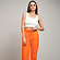 Оранжевые женские спортивные брюки (102779) фото 4
